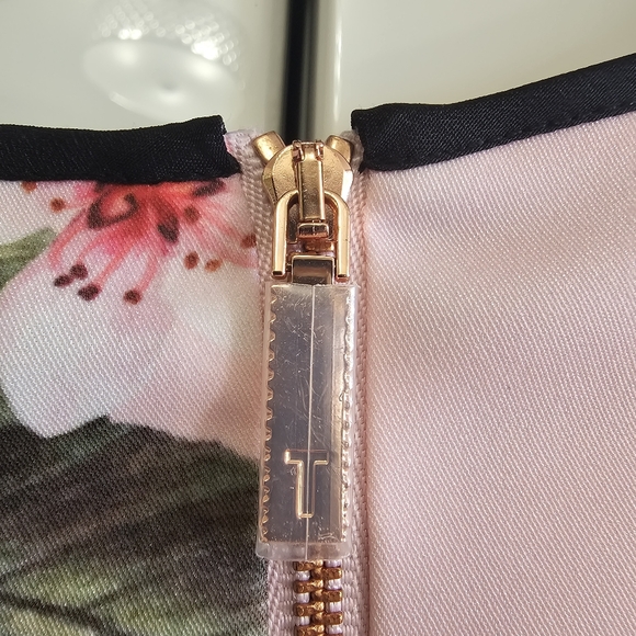 NWOT TED BAKER LONDON  Cathe Peach Blossom Bow-Sleeve Top - Picture 9 of 12